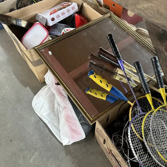 Large lot of boxes etc