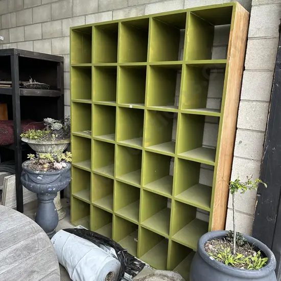 Painted Rimu pigion hole unit 1530 x 1990