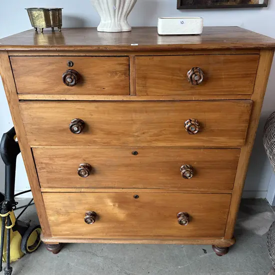 Kauri chest drawers- has some borer