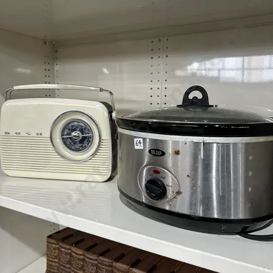 Slow cook and radio