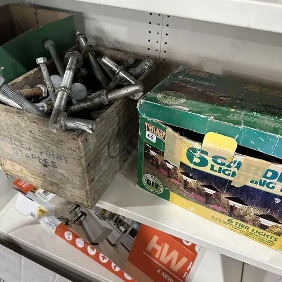 Fence gudgeons, lights etc