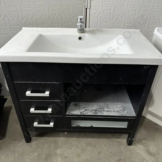 Wooden base vanity