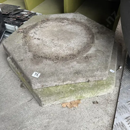 2 x concrete plinths