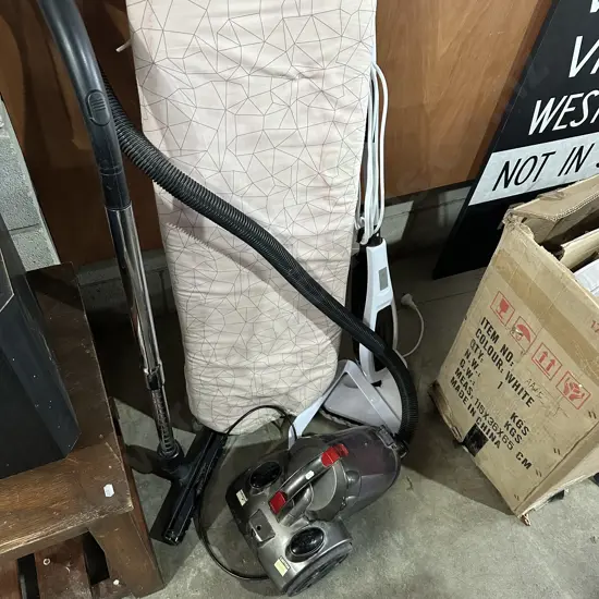 Vac, mop, iron board