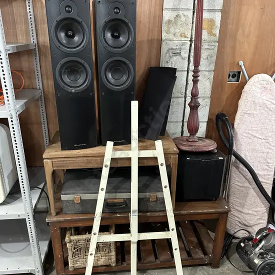 Large lot of furniture and speakers