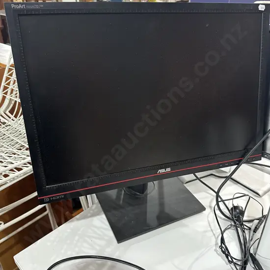 Pro Art monitor full HD video format, plus other monitor and speakers