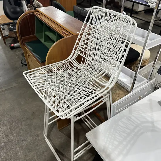 Metal bar stools, some missing nuts