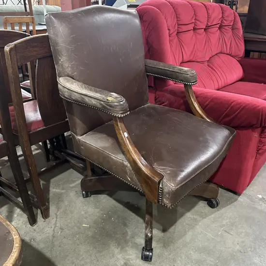 Vintage leather office chair