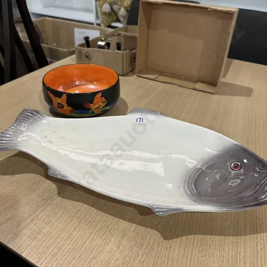 Fish platter and bowl
