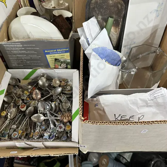 Stamps and spoons etc