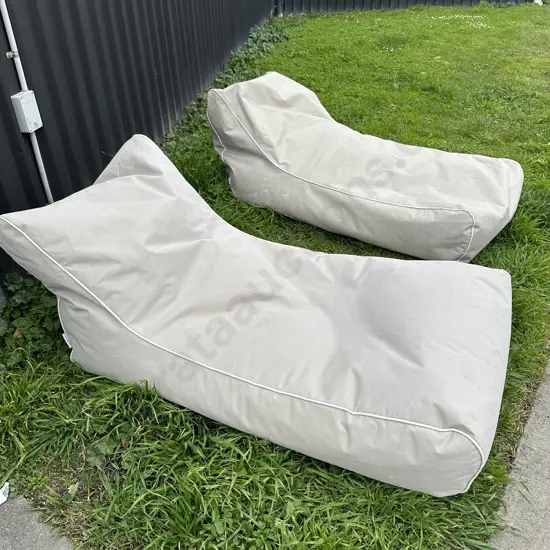 Pr of UrbanLoft beanbag loungers