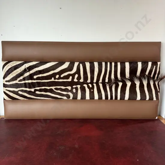 Zebra skin headboard