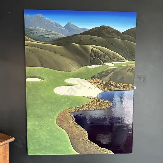 THE CANYON 920x1220 is on Michael Hills golf course, it is one of Jochens master pieces from the golf course series