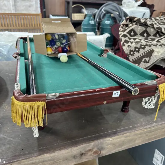 Mini pool and balls