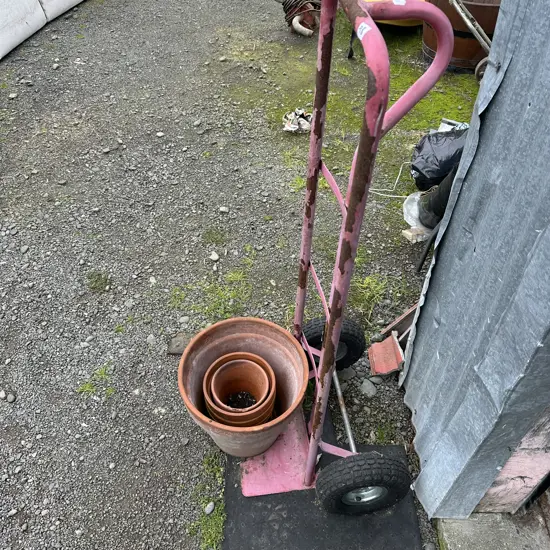 Trolley as is plus pots