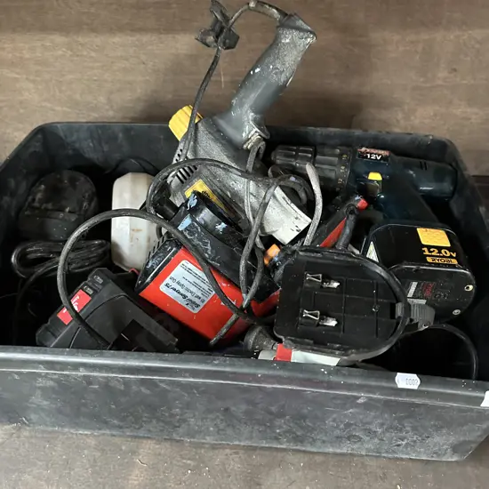 Bin of tools
