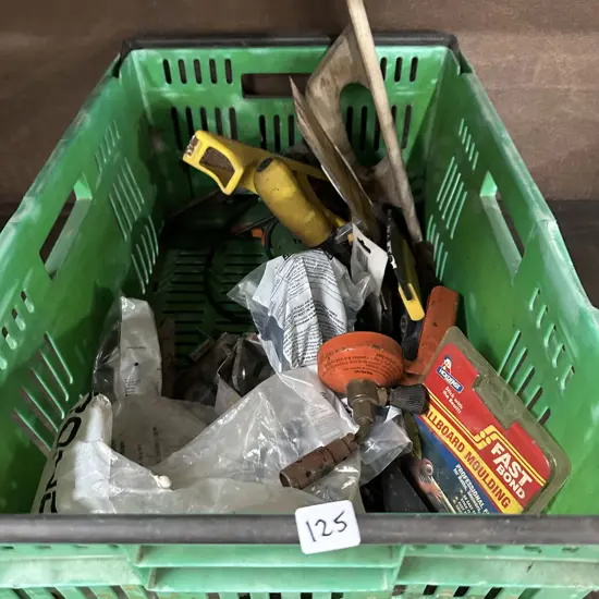 Bin of tools