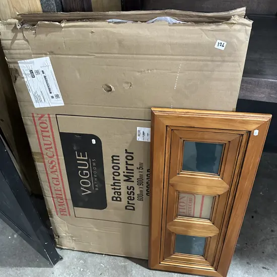 Photo frame and new bathroom mirror