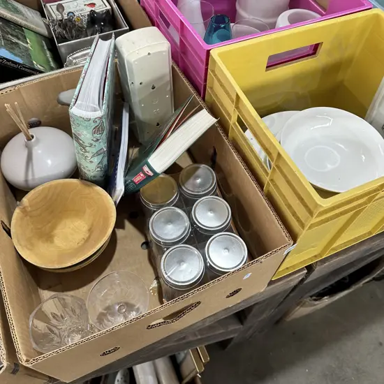 2 box dinner ware etc