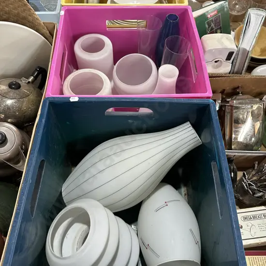 Vintage light fittings 2 bins