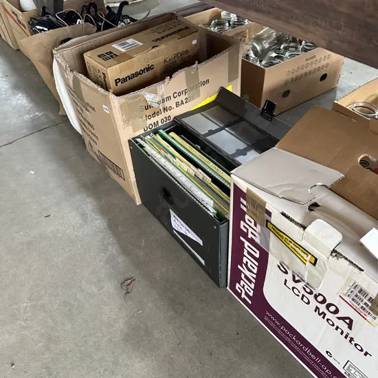 Large lot monitor, music, printer etc