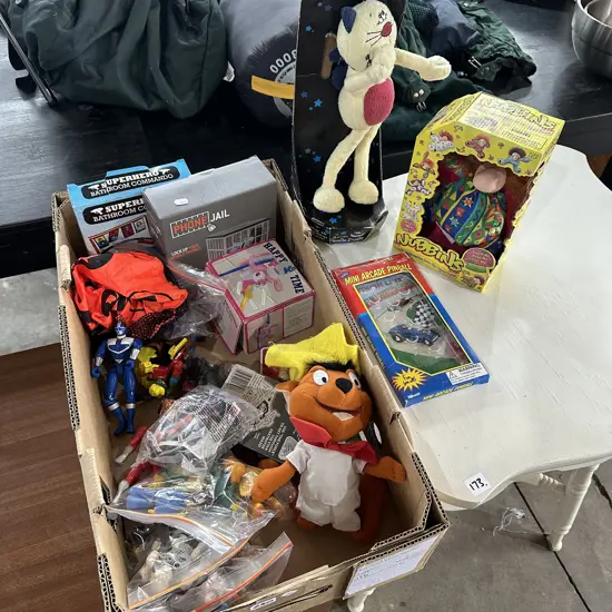 Boxed and bagged toys