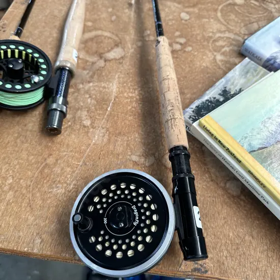 Eliminator 2pc fly rod with Leeda reel
