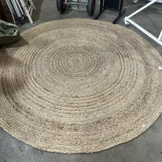 Jute round rug 1830mm