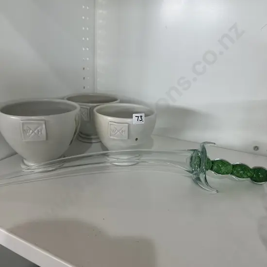 Kim Morgan pottery and glass sword