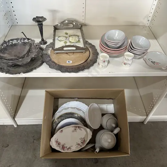 Box collectables plus shelf lot