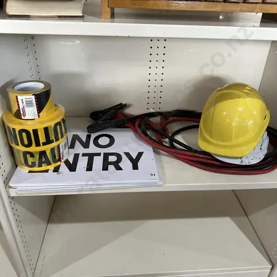 Jumper leads, and safety gear