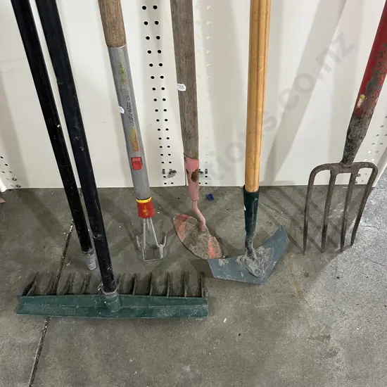 Assorted garden tools