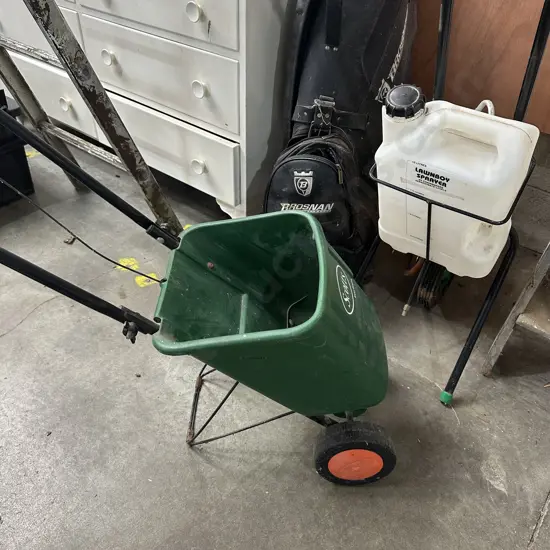 Lawnboy(needs small repair) and spreader