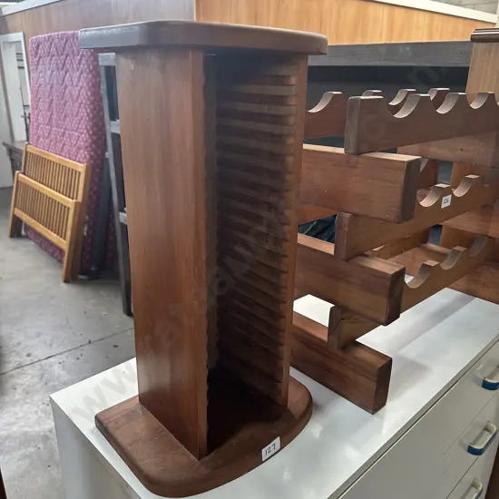 Small wooden CD stand