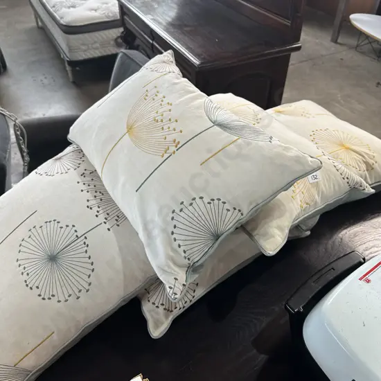 Set 5 feather cushions