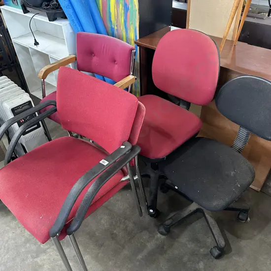 5 office chairs