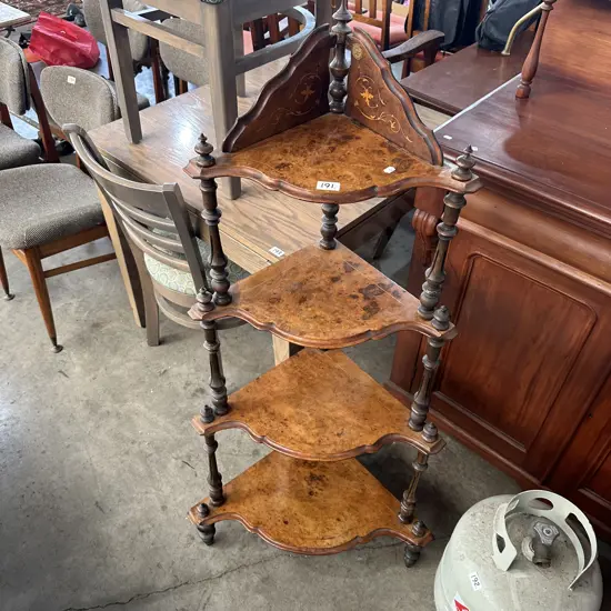 Antique Burr Walnut wotnot