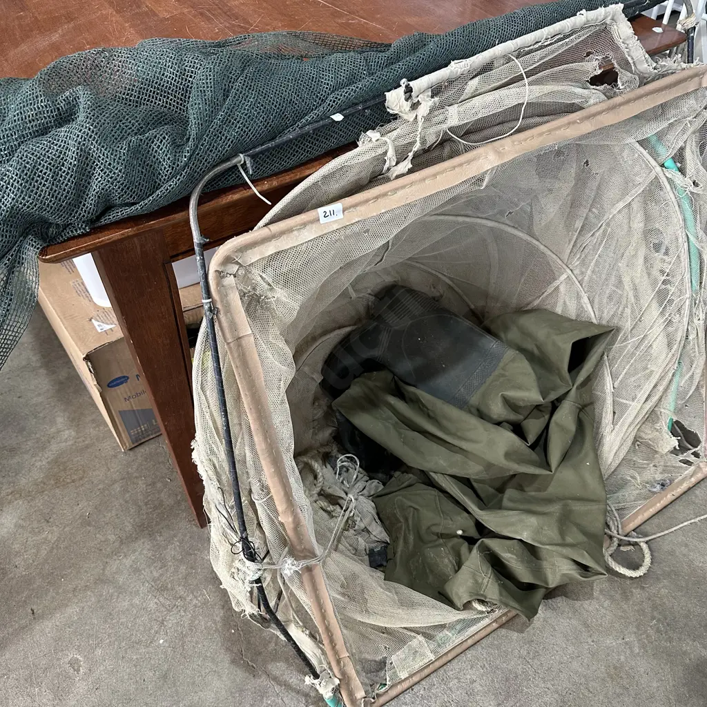 Whitebait net plus waders Image 1++