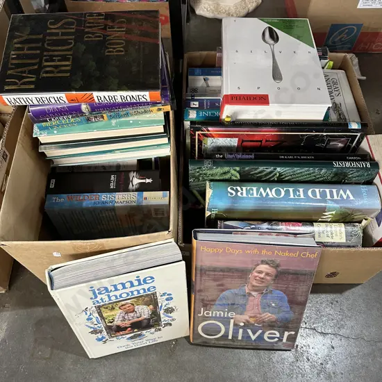 2 boxes books inc Jamie Oliver