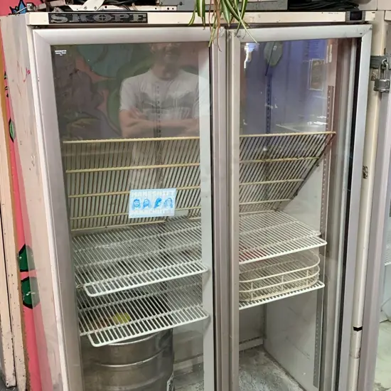 Double door chiller fridge ex Common room