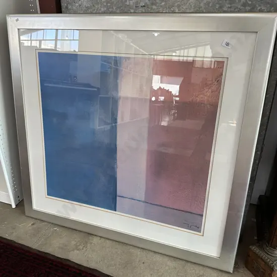 Large framed print