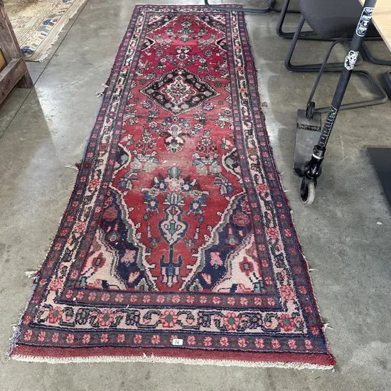 Older Persian hall runner 1m x 3m