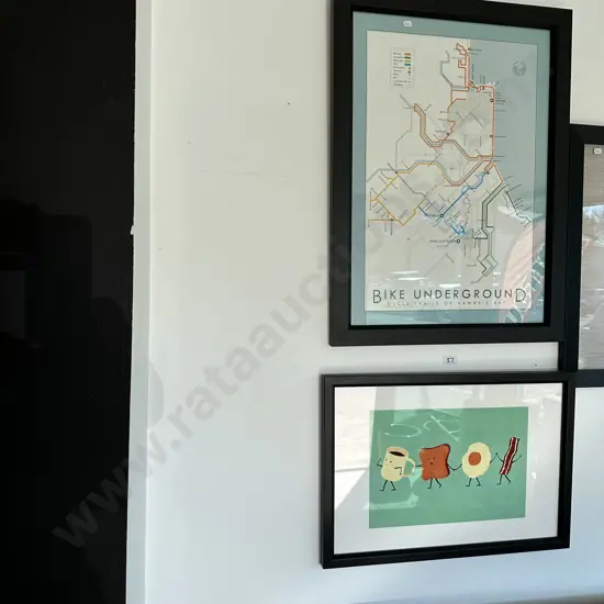 2 x prints inc Bike underground HB