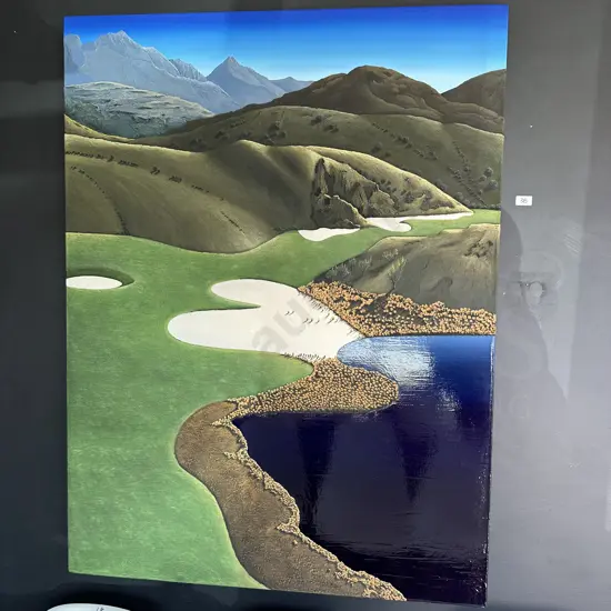 THE CANYON 920x1220 is on Michael Hills golf course, it is one of Jochens master pieces from the golf course series