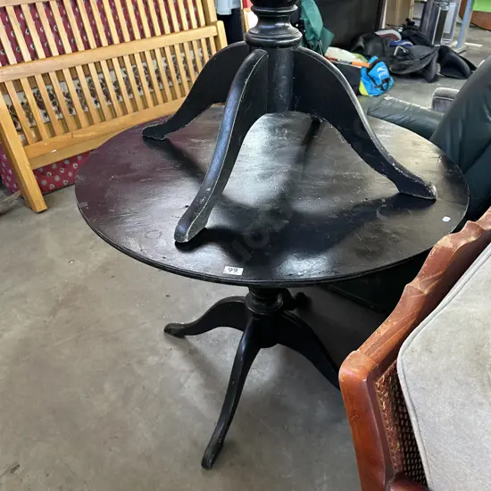 2 round tables well used