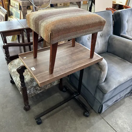 TV tray and foot rest