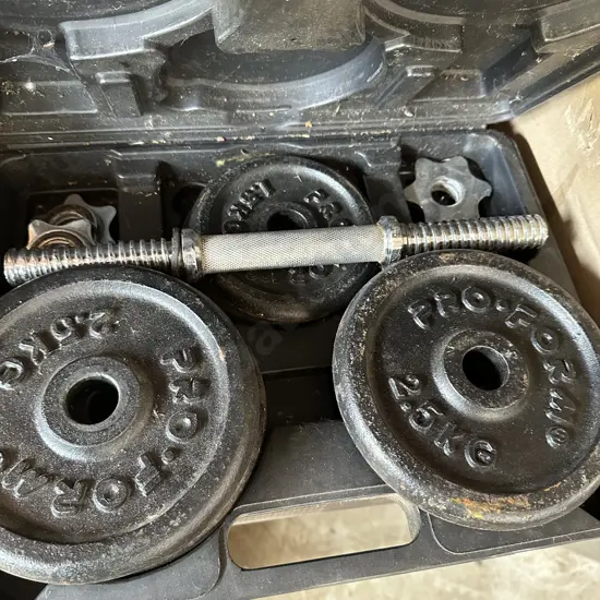 Dumbell set etc