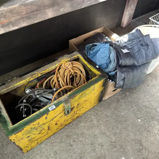 Tool box and tents etc