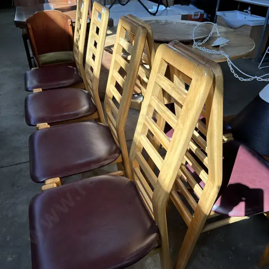 Rimu table and chairs plus lazy Susan- needs some TLC...