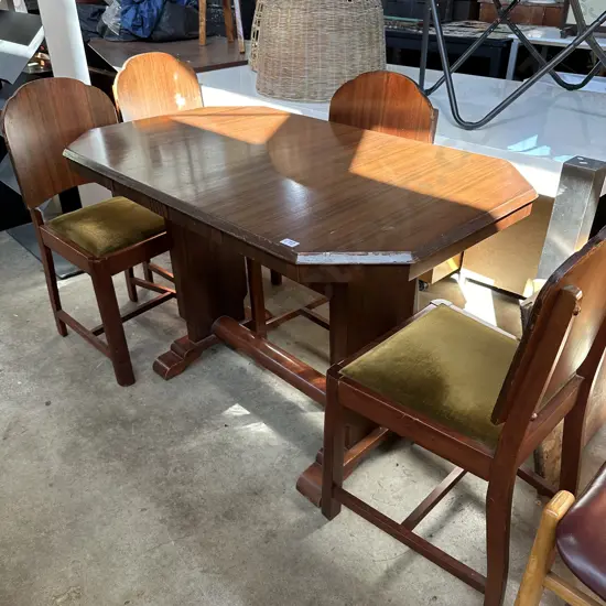Art Deco table and 4 chairs